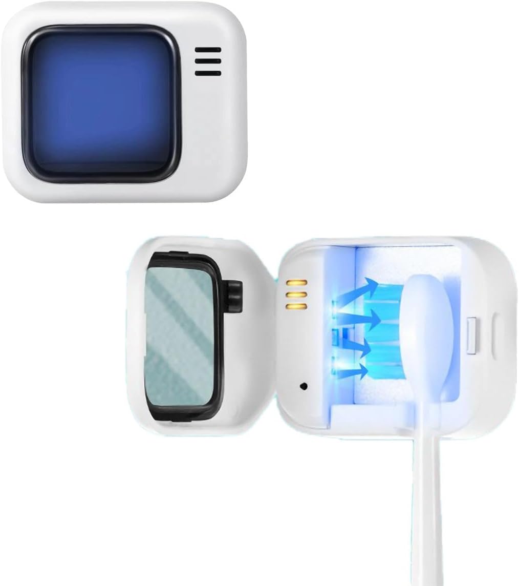 Soporte para cepillo de dientes eléctrico de montaje en pared, soporte para cepillo de dientes blanco, soporte para cepillo de dientes inalámbrico