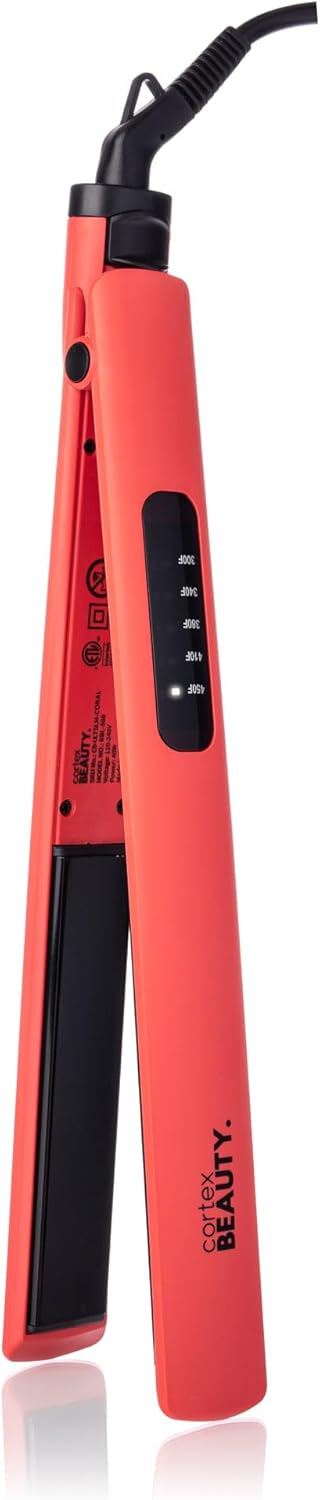 Cortex Beauty – Plancha plana digital ultradelgada de 1 pulgada – Plancha plana para el cabello, cepillo pro Nano titanio, planchas de cabello