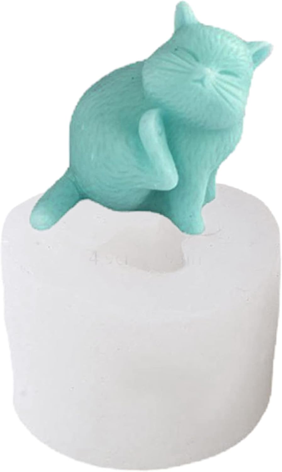 ONNPNN Molde de silicona con forma de gato de cosquillas 3D, molde creativo para velas de gato, molde de chocolate para gatos lindos, moldes de
