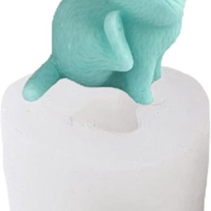 ONNPNN Molde de silicona con forma de gato de cosquillas 3D, molde creativo para velas de gato, molde de chocolate para gatos lindos, moldes de ONNPNN Molde de silicona con forma de gato de cosquillas 3D, molde creativo para velas de gato, molde de chocolate para gatos lindos, moldes de