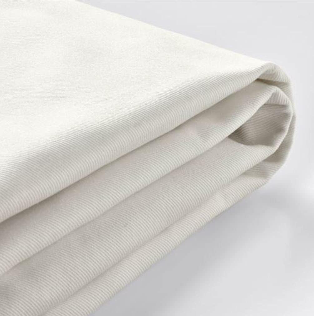 Funda de repuesto para sofá compatible con IKEA Ektorp, color blanco blando, funda para sofá IKEA ektorp (funda de 3 asientos (no es compatible con