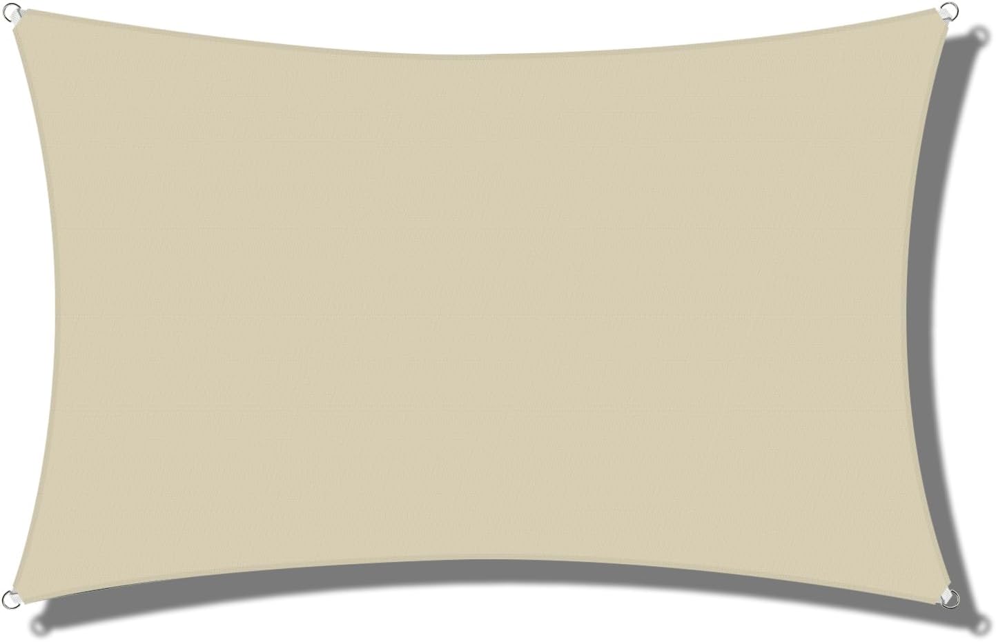 Coarbor Toldo rectangular resistente para exteriores, 22 x 22 pies, color beige