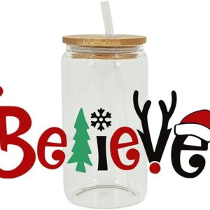 Adhesivos de transferencia de vasos UV DTF, calcomanía decorativa de Feliz Navidad para vasos de vidrio, envoltura de vasos impermeables de Papá Adhesivos de transferencia de vasos UV DTF, calcomanía decorativa de Feliz Navidad para vasos de vidrio, envoltura de vasos impermeables de Papá