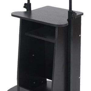 Podio para portátil móvil, soporte de podio ajustable en altura con estante de almacenamiento, escritorio sentado a pie, atril rodante, soporte para Podio para portátil móvil, soporte de podio ajustable en altura con estante de almacenamiento, escritorio sentado a pie, atril rodante, soporte para