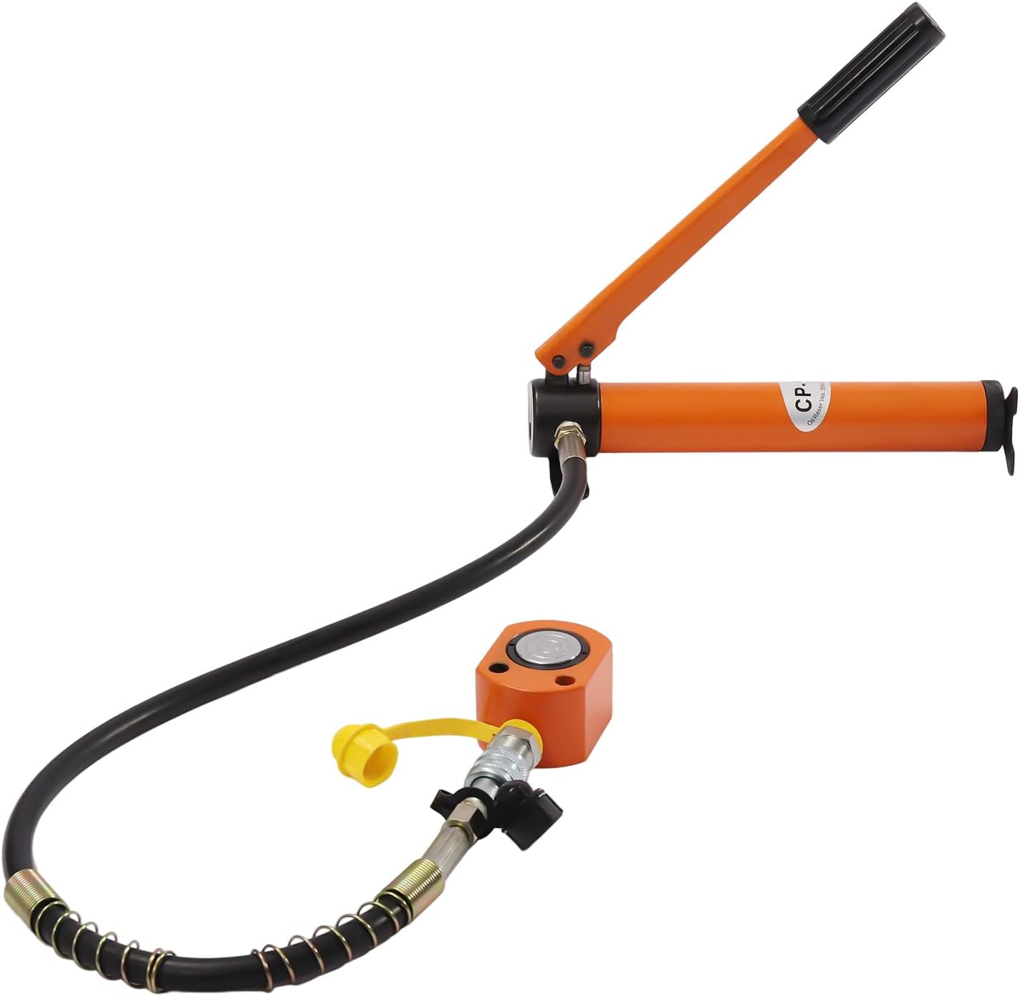 BSY-10 Gato hidráulico+bomba hidráulica de mano CP-180, 10T22046lbs 11mm0.43in Stroke Hydraulic Ram Cylinder Jack&350CC Bomba hidráulica manual,