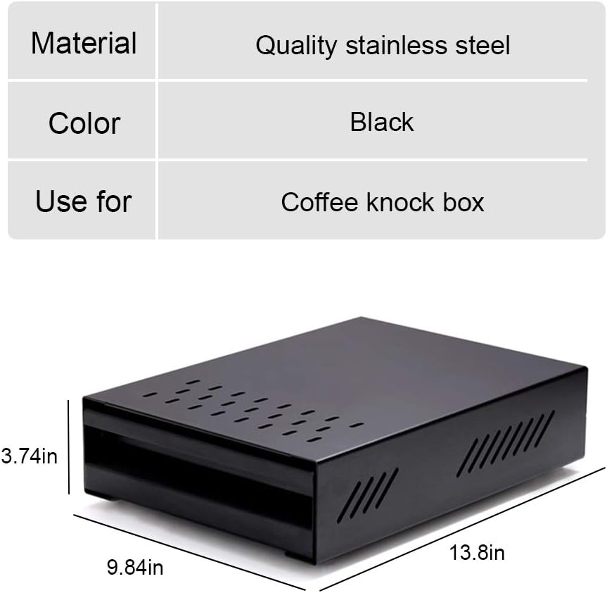 Caja extraíble de café con cajón de acero inoxidable, máquina de café comercial, molinillo de café desechado, café en polvo para cafetería,