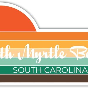North Myrtle Beach South Carolina – Imán para nevera (4 x 2.25 pulgadas), diseño estético retro vintage de Sunset City de los años 70 North Myrtle Beach South Carolina – Imán para nevera (4 x 2.25 pulgadas), diseño estético retro vintage de Sunset City de los años 70