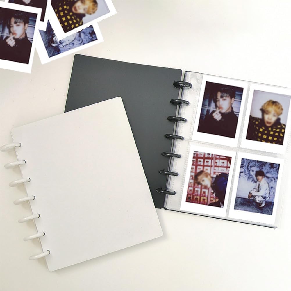Paquete de 2 carpetas K-Pop para tarjetas fotográficas, 40 páginas internas, libro de tarjetas de fotos de 3 pulgadas, 2 páginas interiores de 20, 2