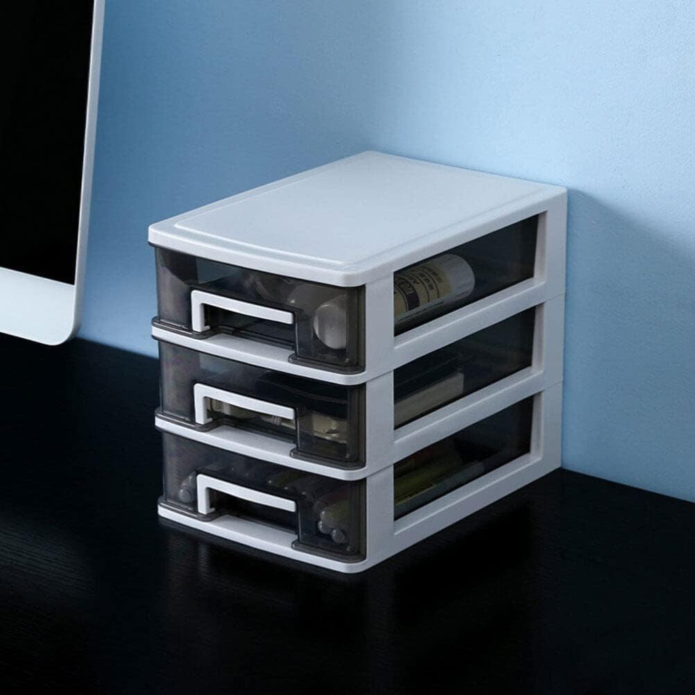 BESPORTBLE Gabinetes de aula pequeños – Unidad multifunción Dormitorio Escritorio grande Cinco – Caja transparente a prueba de polvo para baño