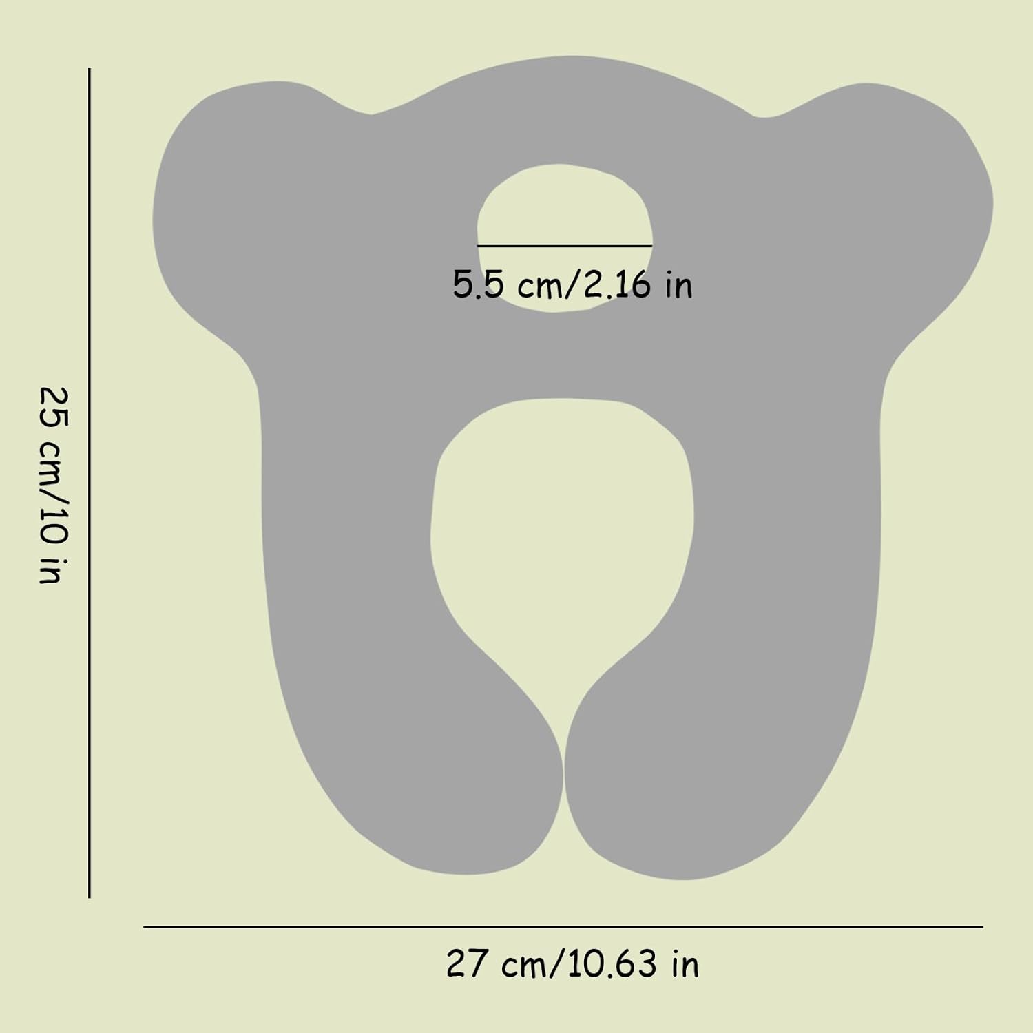 Almohada de viaje para bebé, cojín de apoyo para cabeza y cuello infantil para asiento de automóvil, cochecito y cochecito (beige)