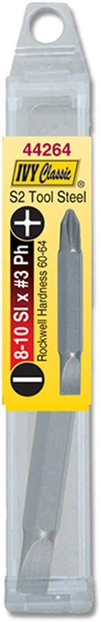 IVY Classic 44264 Broca ranurada de doble extremo Phillips x #8-10 de 2 pulgadas, Impact Plus, 1caja