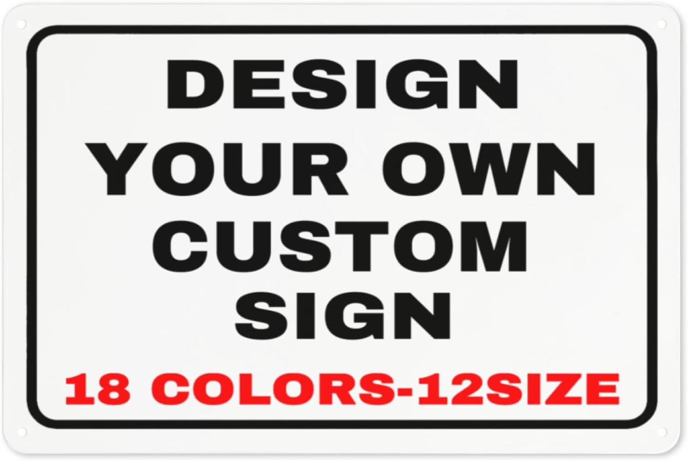 Letreros personalizados de metal para exteriores, letreros personalizados con tu logotipo de foto, letrero de pared personalizado, letreros