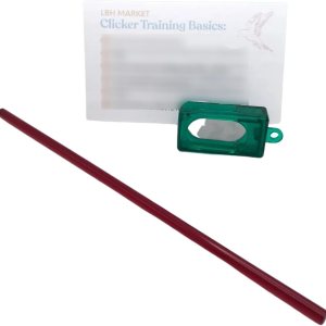 Kit de entrenamiento de clicker para pájaros con clicker para mascotas y palo de entrenamiento, ideal para vinculación y entrenamiento de trucos de Kit de entrenamiento de clicker para pájaros con clicker para mascotas y palo de entrenamiento, ideal para vinculación y entrenamiento de trucos de