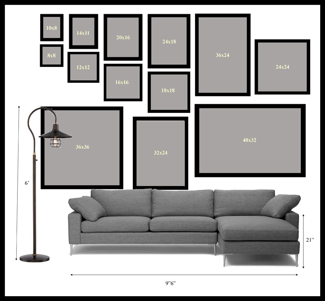 buyartforless CAN JM1862 24×32 GW Canvas Wall Art, Blue