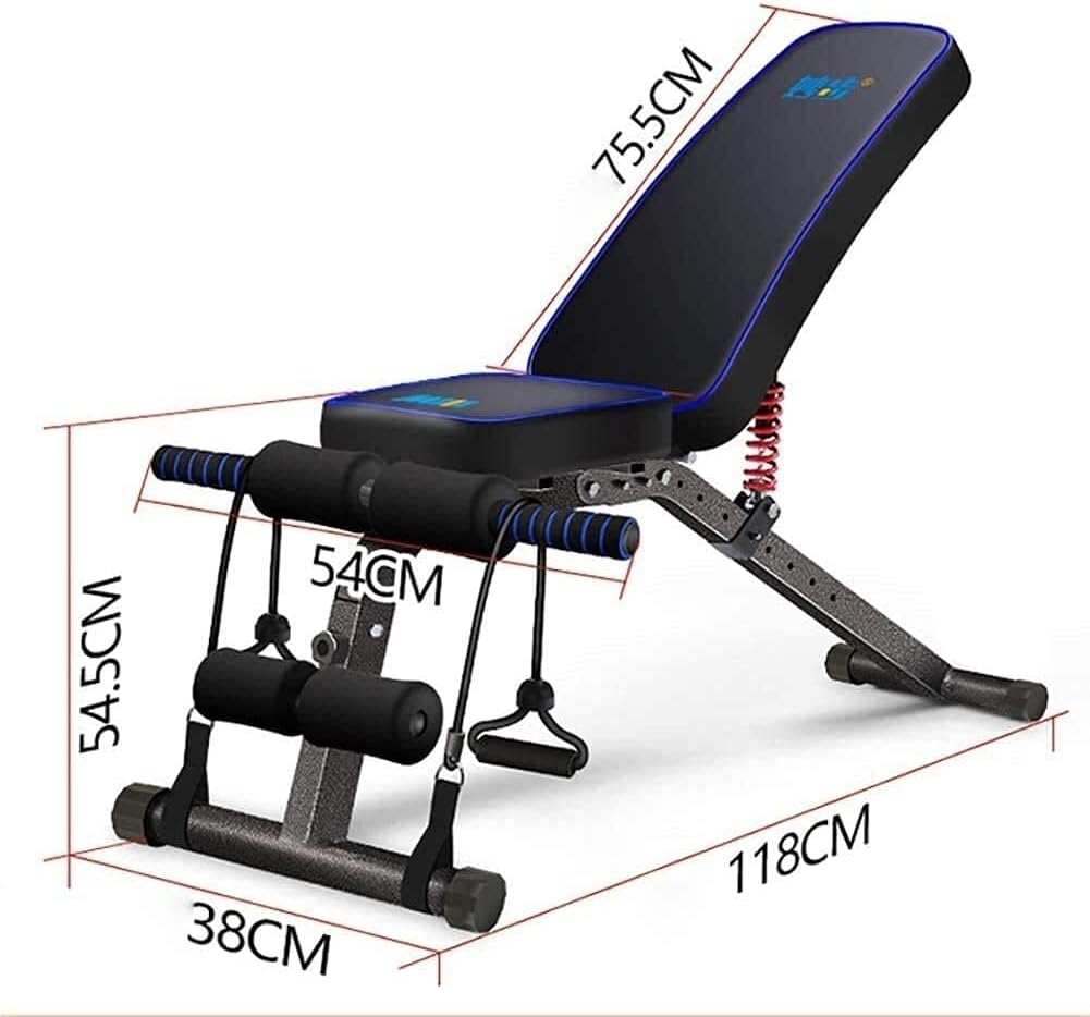 Adjustable Weight Bench,Dumbbell Weight Lifting Adjustable Training Fitness Workout Bench Sit Up Home Gym Equipment for Full Body Workout with