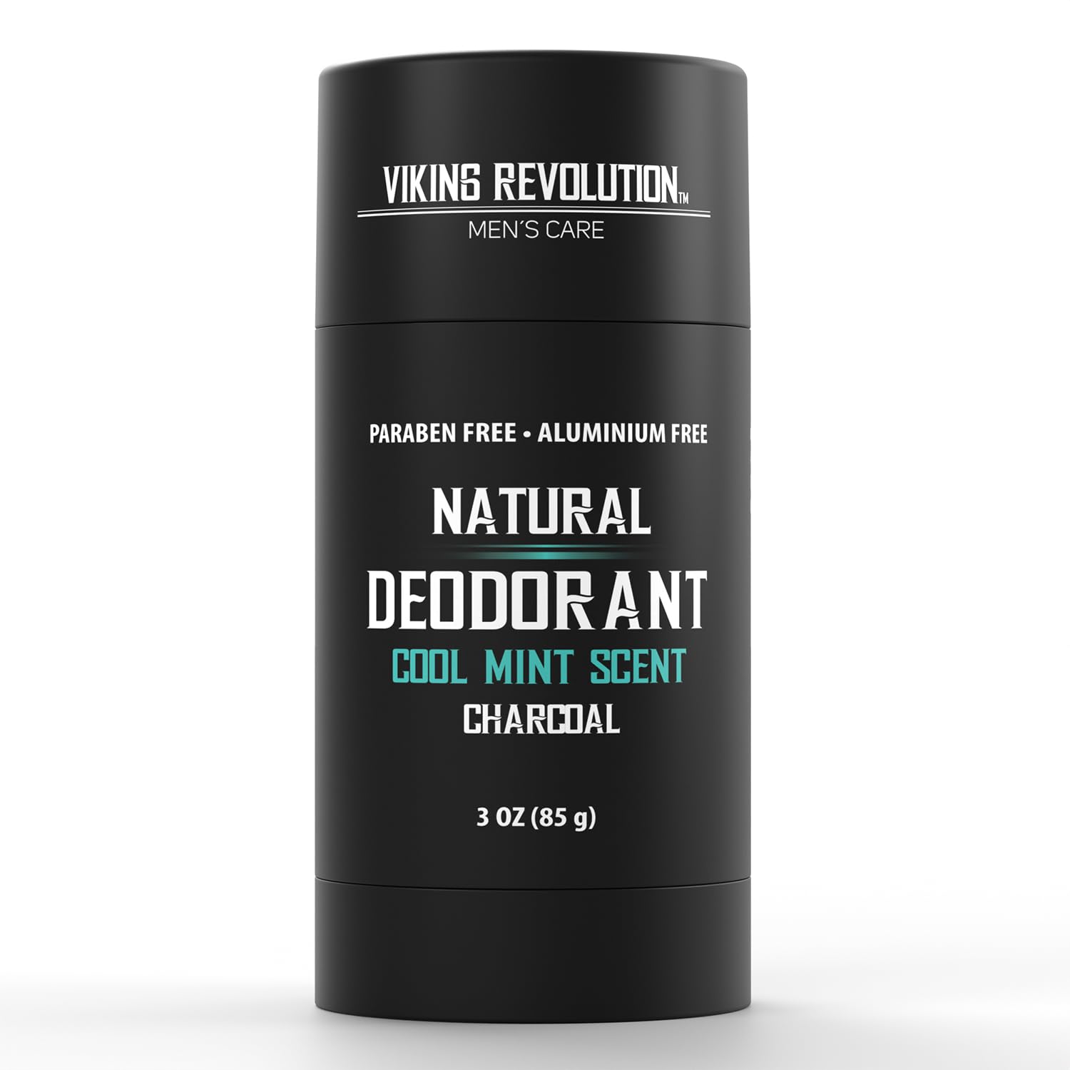 Viking Revolution Cool Mint Desodorante para hombres, desodorante natural para hombres, desodorante de carbón para hombres con manteca de karité,
