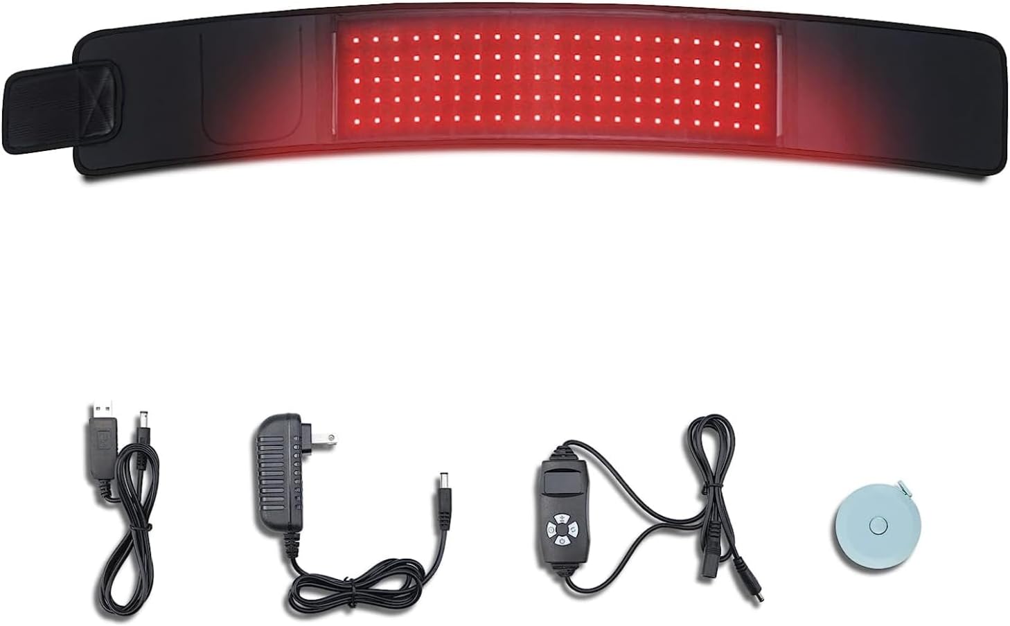 LOVTRAVEL 105pcs LED 660nm luz roja y 850nm dispositivos de terapia de luz infrarroja cercana almohadillas grandes envoltura portátil para el dolor