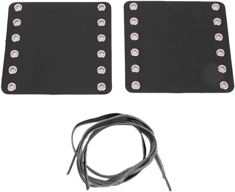 Agarres de manillar de motocicleta con cuero, cubiertas de agarre de mano Accesorios de modificación de motocicleta (negro)