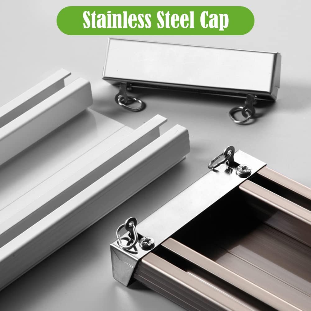 ZSHINE Cortina de alta resistencia con rieles de doble vía unidos, montaje en techo para sala de estar, dormitorio, divisor de habitación (champán,