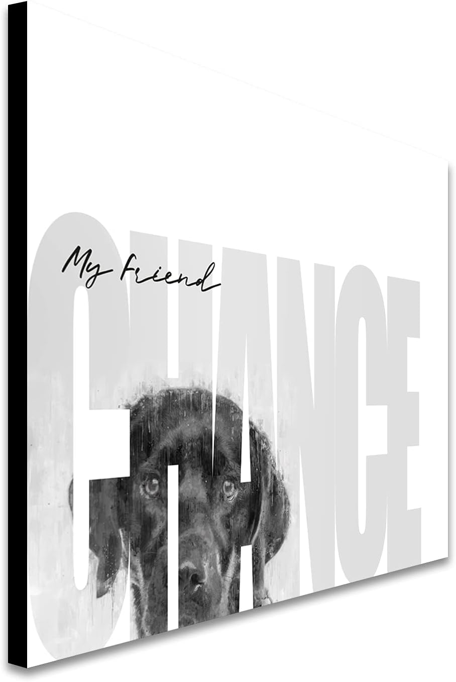 Personal-Prints My Best Friend – Regalo personalizado para dueño de perro (montaje en bloque de 6 x 8 pulgadas, Labrador Retriever – Chocolate)