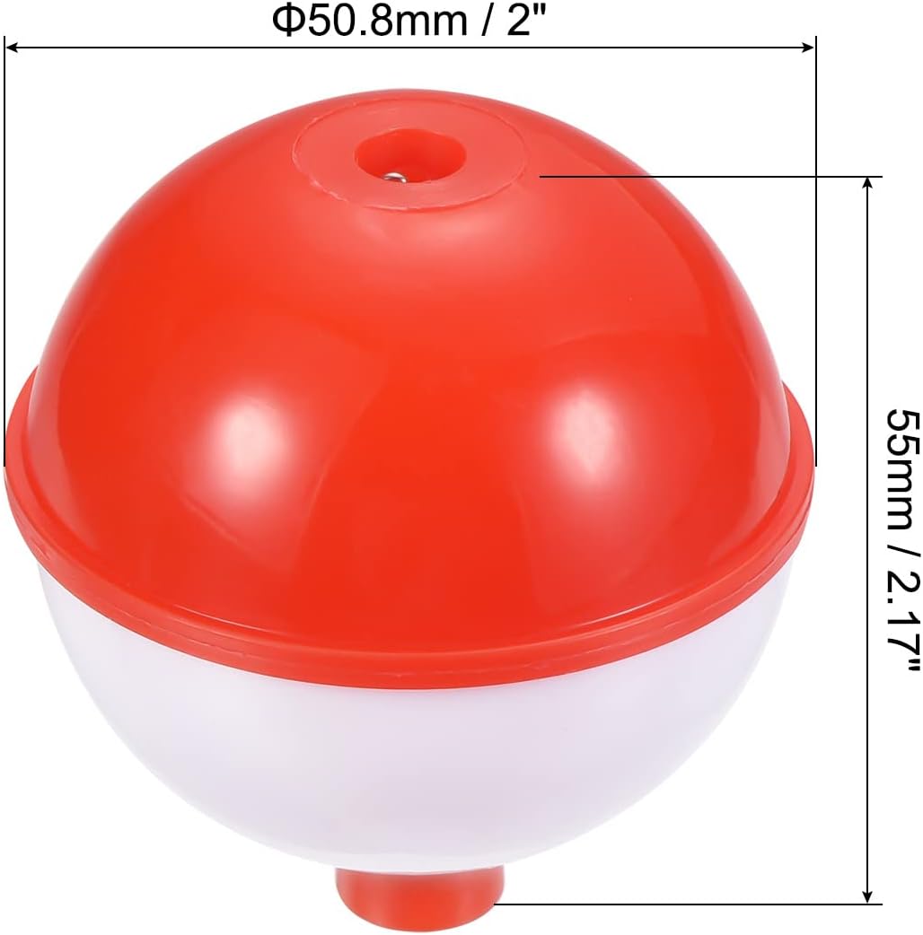 PATIKIL Fishing Bobber, ABS Push Button Round Buoy Fishing Float Tackle