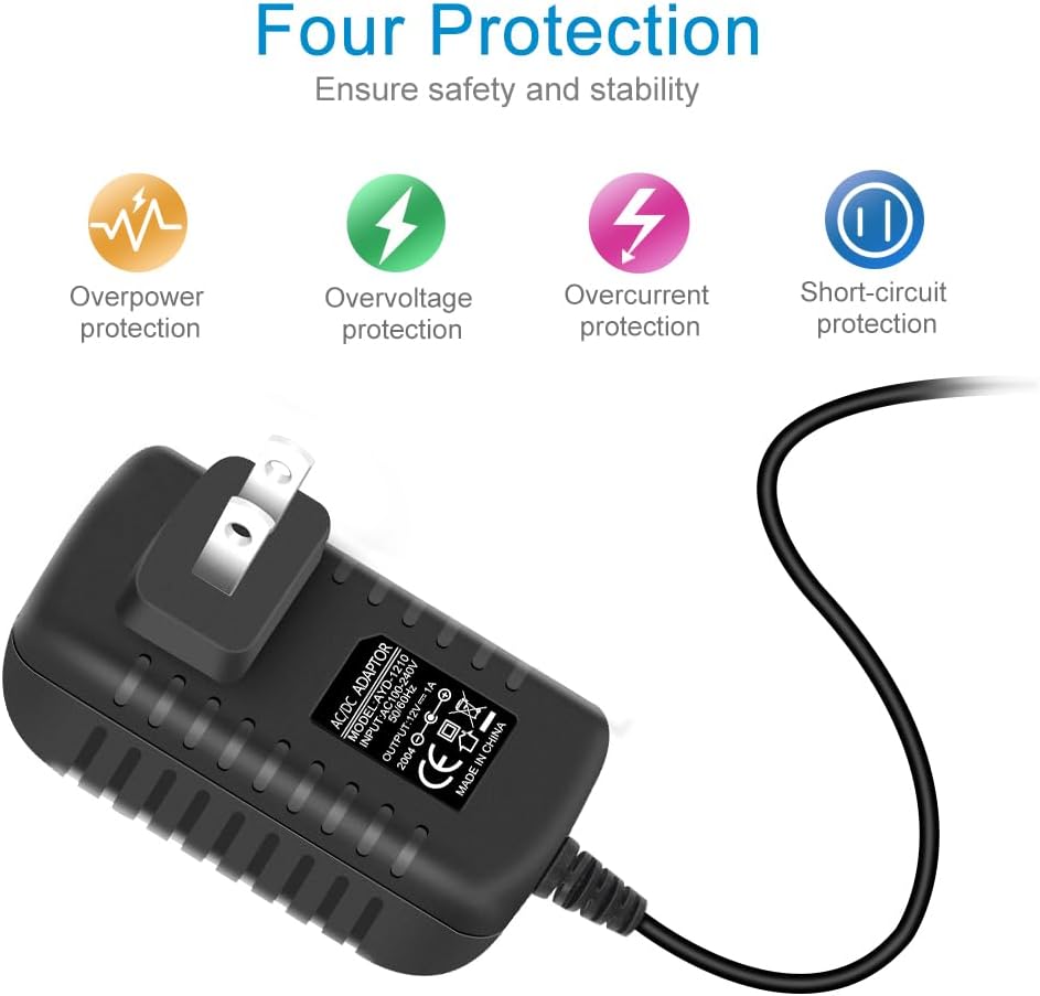 Fuente de alimentación de tira LED de 12V 1A 12W con interruptor de encendido y apagado, adaptador de corriente de conmutación de CACC,