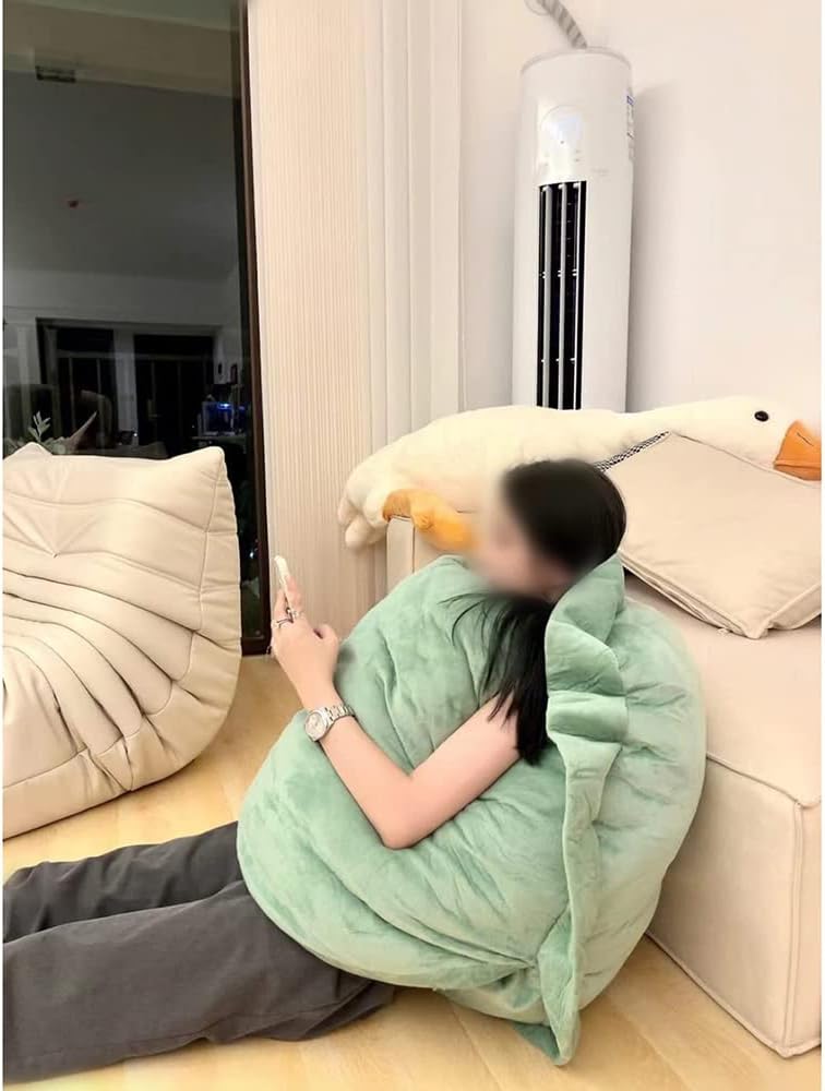 LELEBEAR Tortuga gigante, almohadas de concha de tortuga portátil, carcasa de poder de tortuga (40 pulgadas)