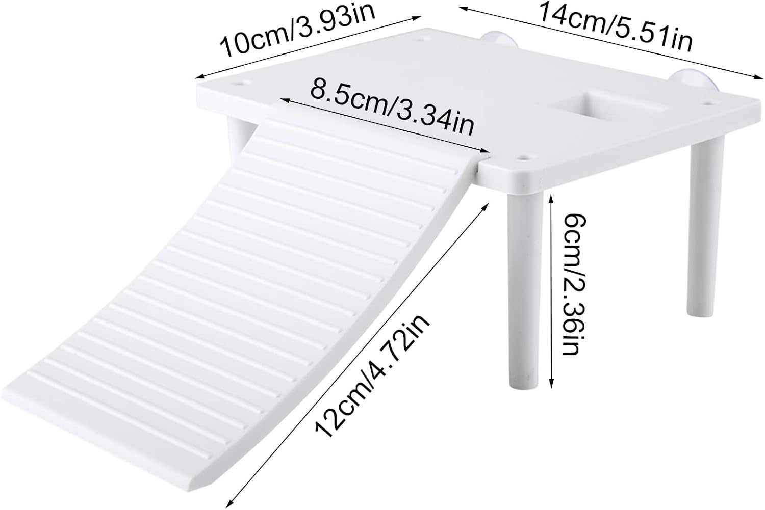 Fydun Plataforma flotante de tortuga reptiles con escalera de escalada TerumOrnnt Plies de repuesto