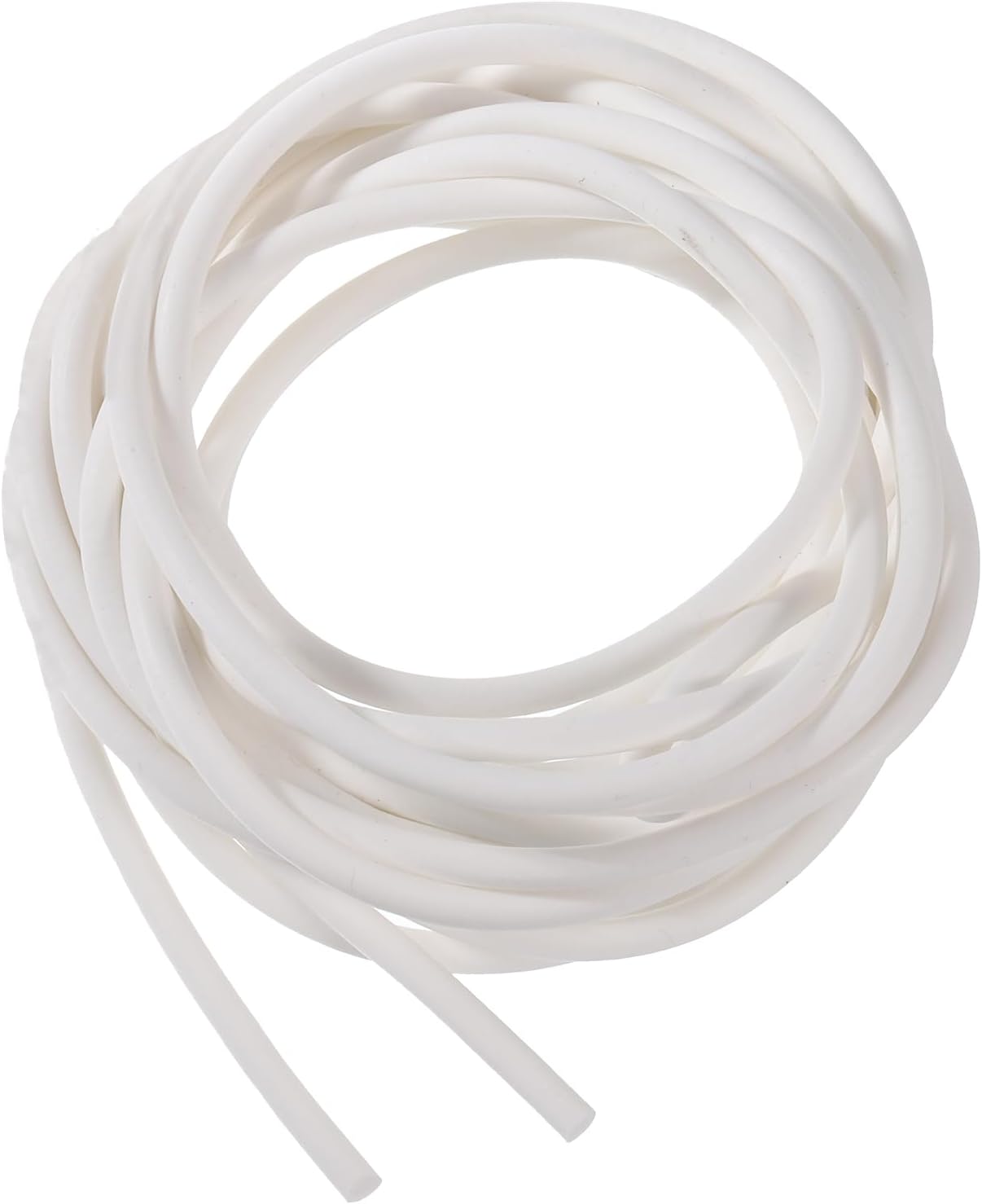 uxcell Tira de sellado de espuma de silicona, 0.2 pulgadas de diámetro, 8.21 pies (8.21 pies) de largo, esponja de goma, cuerda de goma redonda