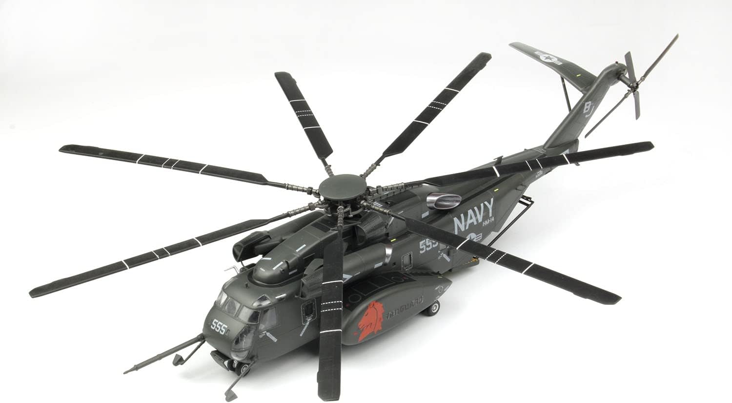 PlatzItaleri 172 US Navy Minesweeping Transport Helicopter MH-53E Seadragon HM-14 Vanguard Plastic Model TPA-18 Molded Color