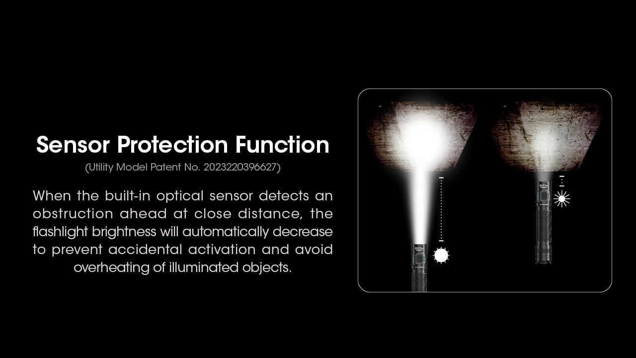 Nitecore Linterna táctica MH12 Pro, 3300 lúmenes USB-C recargable de largo alcance compacto EDC luz de trabajo con funda adhesiva