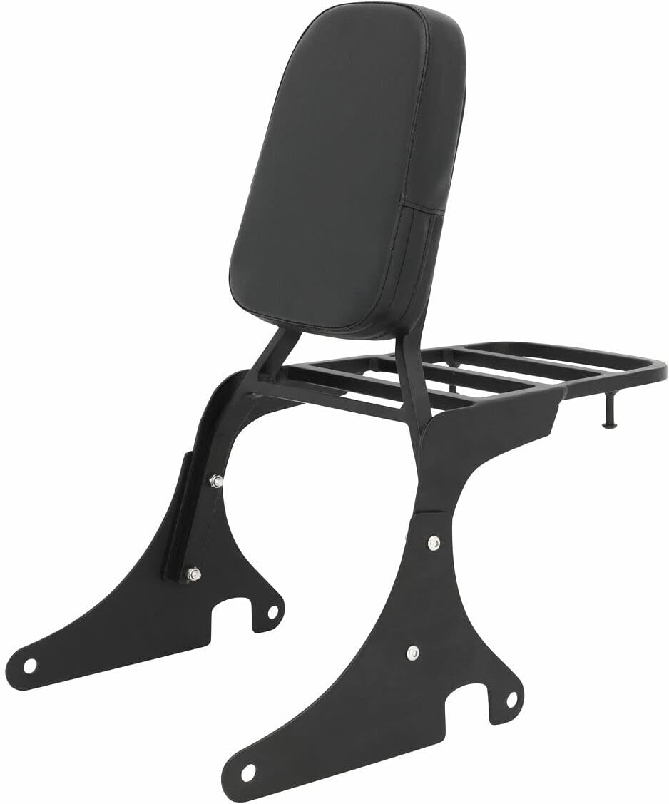 Asiento trasero de motocicleta negro respaldo Sissy Bar respaldo compatible para Kawasaki Vulcan 400 VN400 vulcan 800 VN800