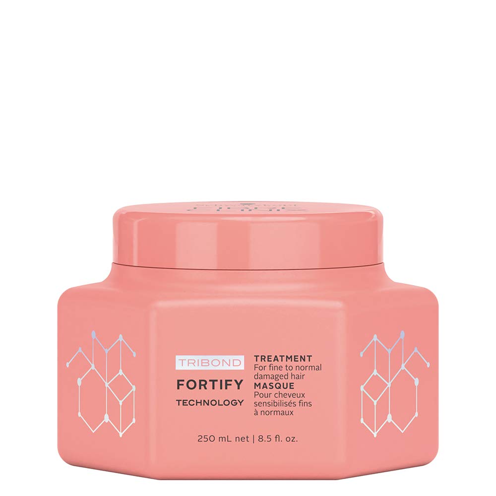 M Hair Designs Fibre Clinix Fortify Shampoo 10.1 oz, acondicionador 8.5 oz, tratamiento 8.5 oz peine desenredante (paquete de 4 artículos)