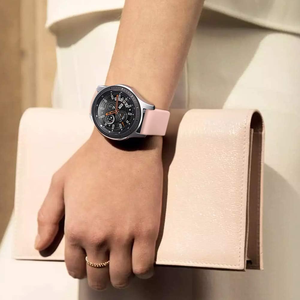 GHIJKL Compatible con Samsung Galaxy Watch de 1.81 pulgadas, Gear S3 FrontierClassic Band, 0.86 pulgadas, silicona suave, transpirable, repuesto