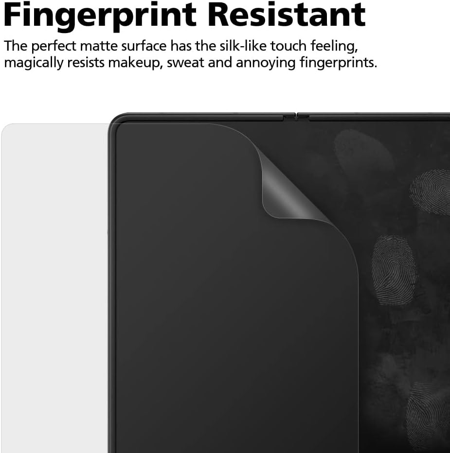 DIACUBE Paquete de 3+3 para Samsung Galaxy Z Flip 4 5G, protector de pantalla mate antirreflejos EPU+TPU, paquete de 3 unidades de cubierta completa