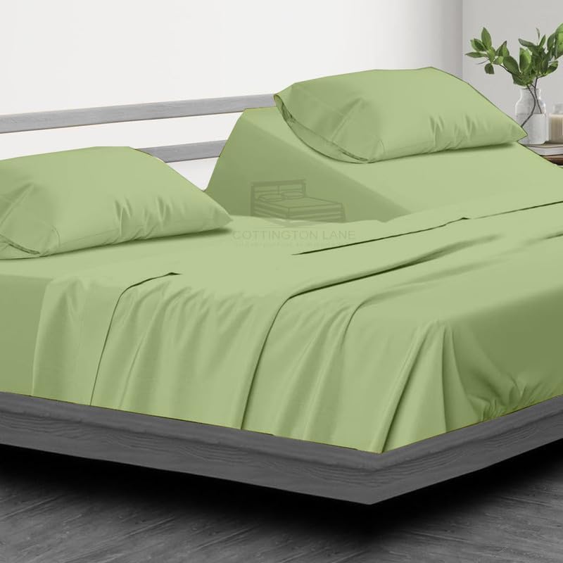 Base de cama ajustable sábanas semidivididas, juego de sábanas flexibles de cabeza dividida, 4 piezas, sábanas 100% algodón, bolsillo profundo de