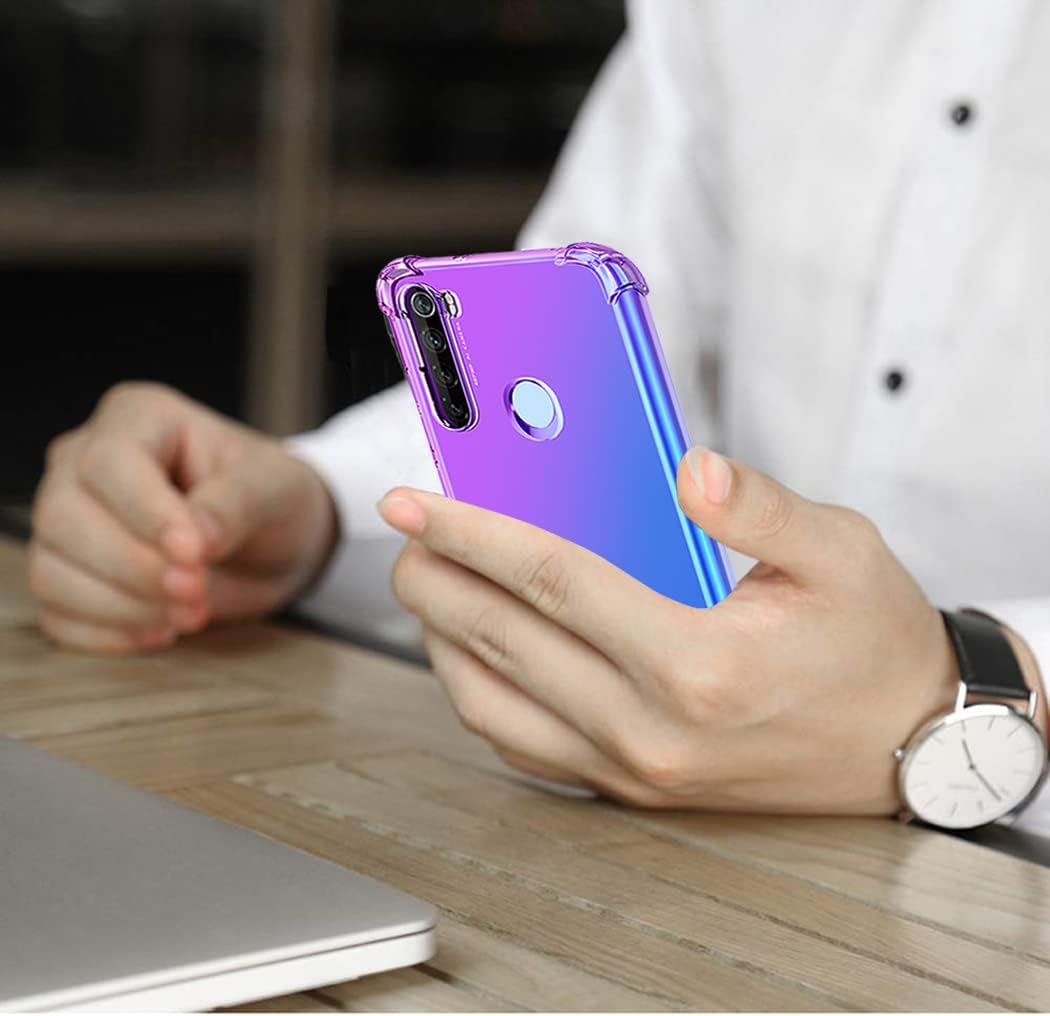 Para Redmi Note 8 (20192021) M1908C3JH M1908C3JGG Caso, lindo gradiente claro delgado a prueba de golpes suave flexible TPU cubierta protectora para