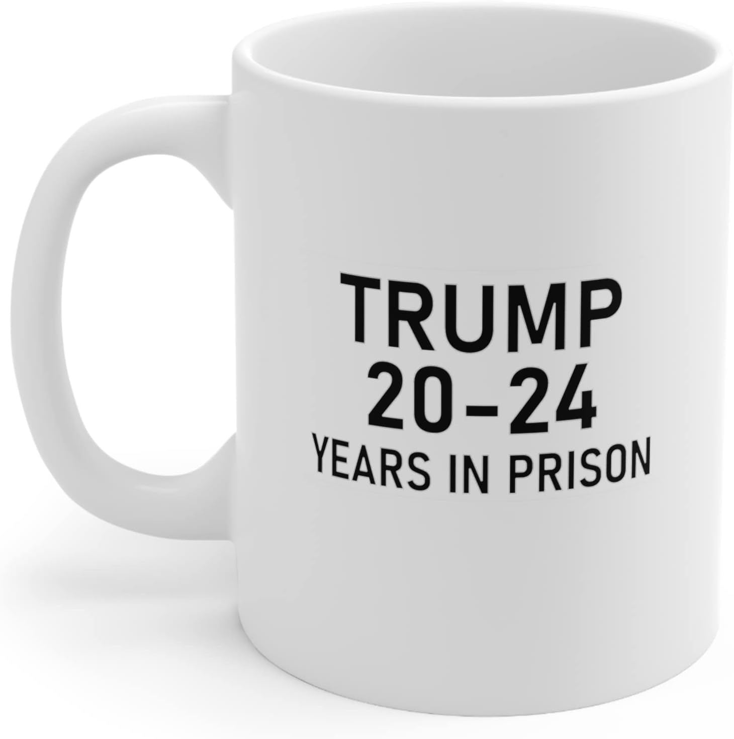 Brian Bula Taza de café Trump con 20 a 24 años de prisión, diseño anti Trump de 20 a 24 años en prisión