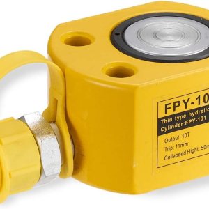 Mini cilindro hidráulico de 10T Jack de perfil bajo Porta Power Ram de un solo efecto de 0.433 in cilindro de elevación de carrera Mini, portátil Mini cilindro hidráulico de 10T Jack de perfil bajo Porta Power Ram de un solo efecto de 0.433 in cilindro de elevación de carrera Mini, portátil