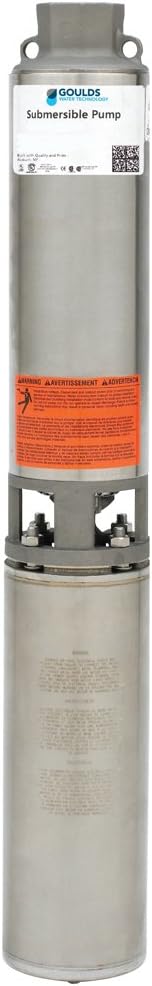 Goulds Bomba sumergible para pozo de agua 5GS05412C, 5 GPM,  HP, 12 etapas, 3 cables, caja de control de 230 V incluida.