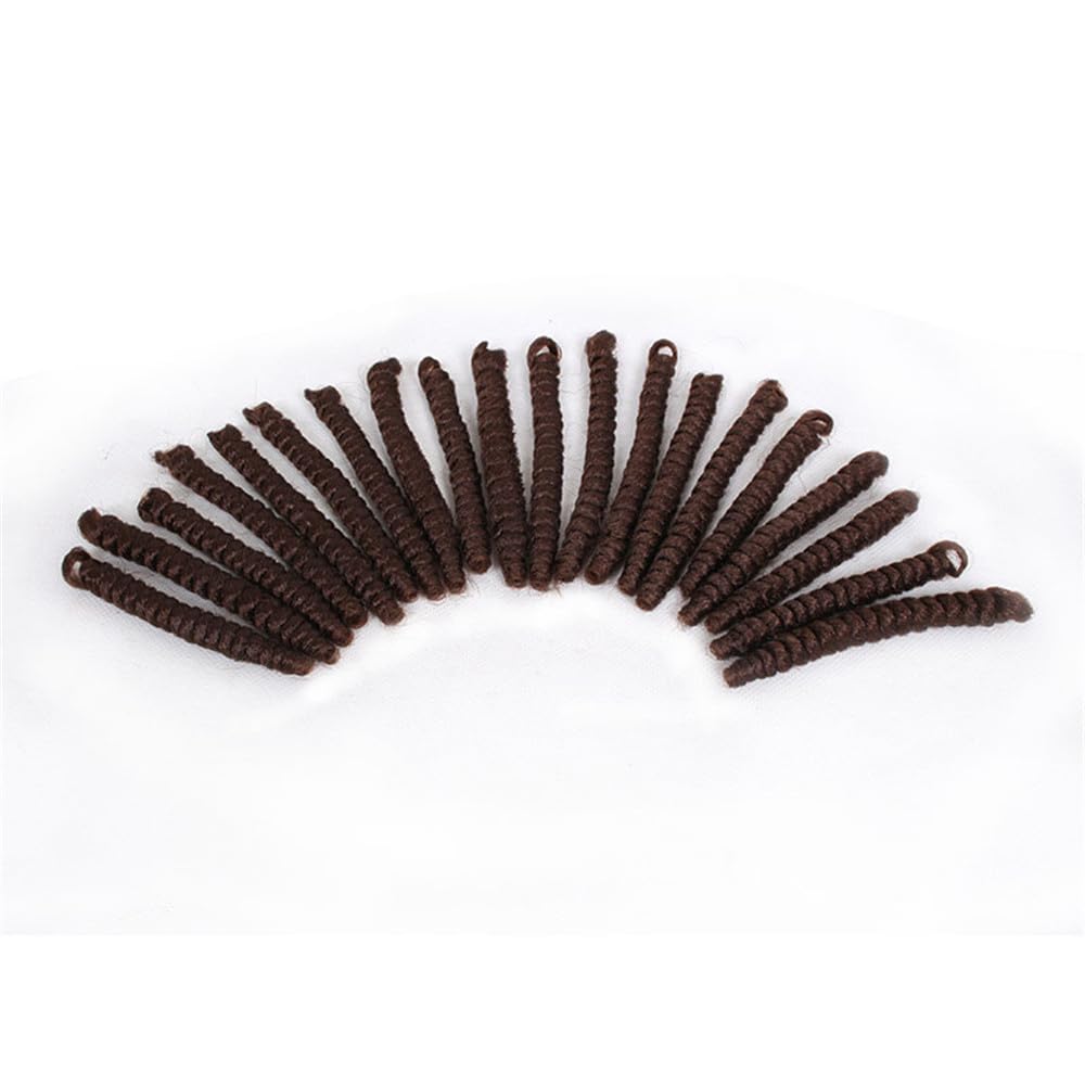 Haolocs – 3 paquetes de extensiones de cabello sintético Kenzie Curl de ganchillo, trenzas cortas de ganchillo trenzado, rizos en espiral con rebote