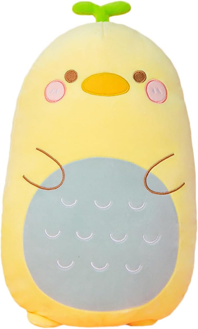 Almohada de peluche de pato para abrazar, bonita almohada de peluche de animal de peluche, almohada suave de peluche de dibujos animados para niños