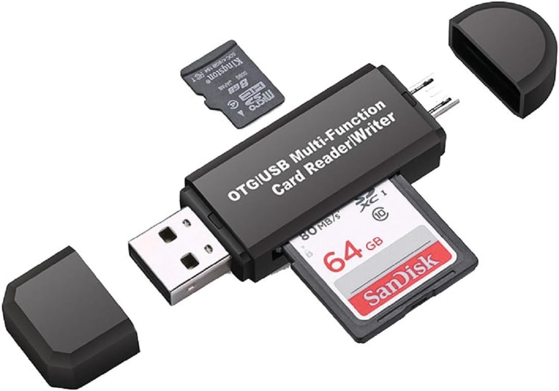 Lector de tarjetas portátil de alta velocidad USB 2.0 conversión multimodo para teléfono inteligente lector de tarjetas de memoria de computadora