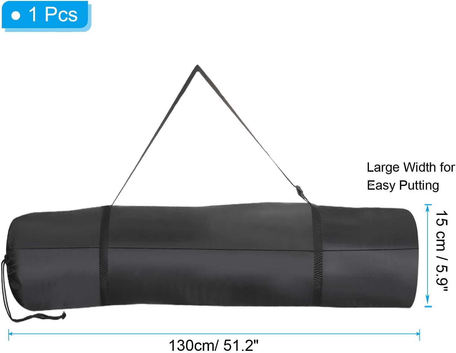 PATIKIL Bolsa de repuesto para silla ultra pequeña de 51 pulgadas, bolsa de almacenamiento plegable con correa para el hombro para viajes al aire