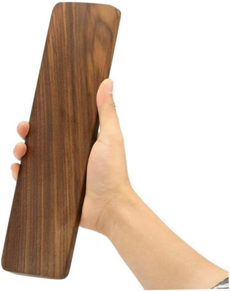 Base de teclado con reposamuñecas de madera, soporte ergonómico para escritorio de juegos, compatible con teclados estándar de 60 teclas y teclado