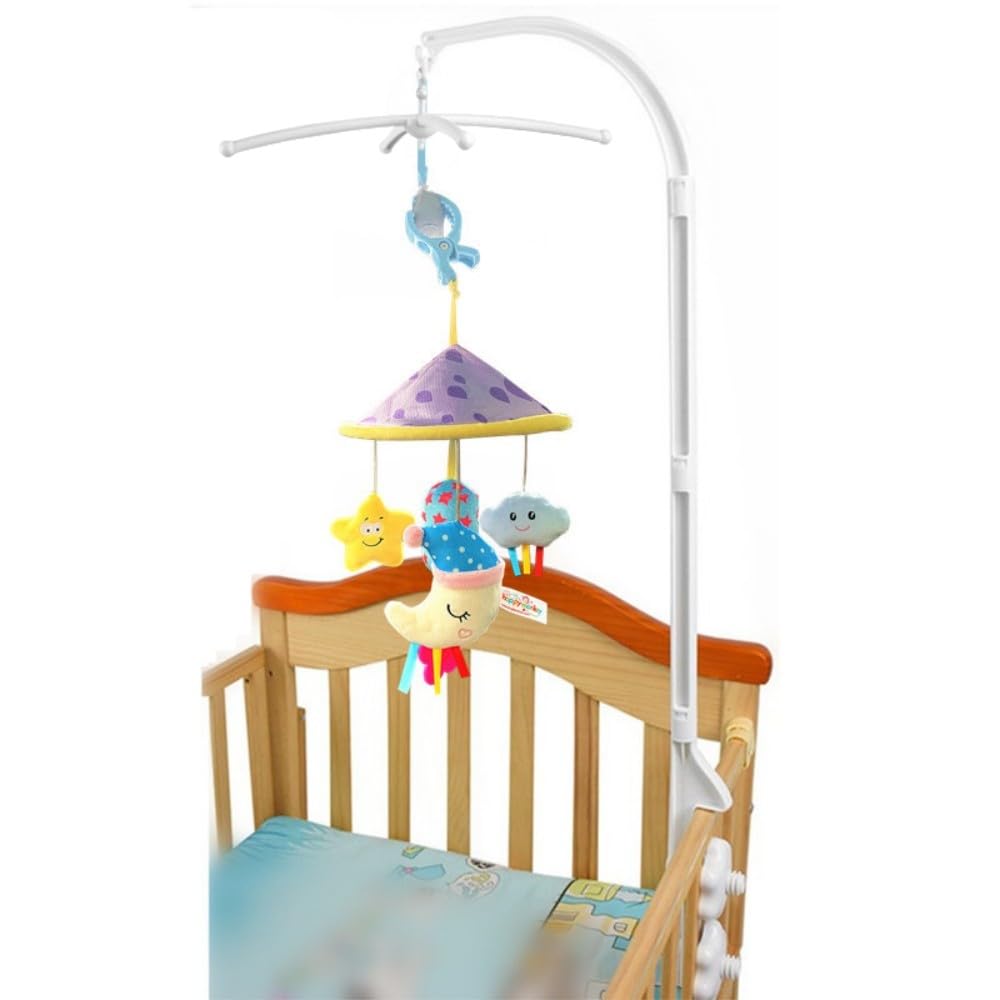 Soporte de sonajero de actividad de cuna de doble tornillo de 37 pulgadas, brazo colgante decorativo para bricolaje, soporte de montaje ajustable,