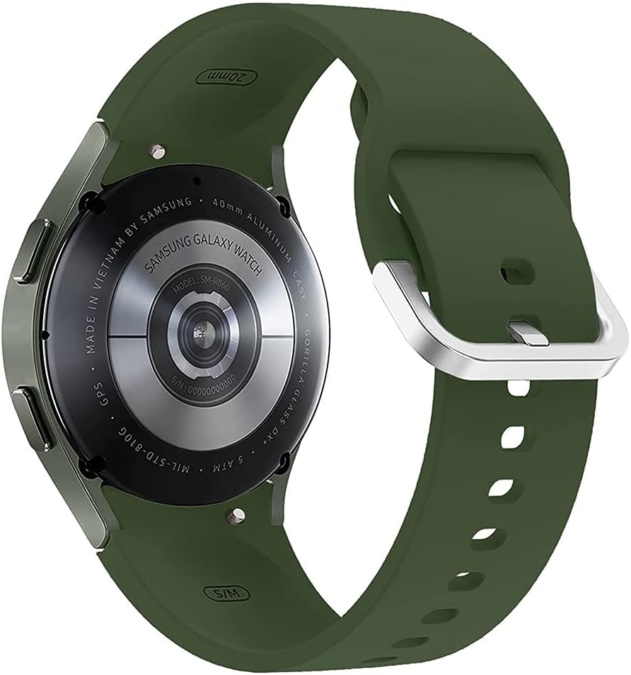Correas compatibles con Samsung Galaxy Watch 655 Pro4 de 1.575 in, 1.732 in, 1.654 in, 1.811 in, 1.693 in, 1.772 in y 1.850 in, correa de repuesto
