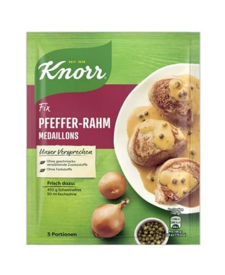 Knorr Fijar Medallones de Pfeffer Rahm (Medallones de Crema Pepper) 1.23 oz (1 ud)