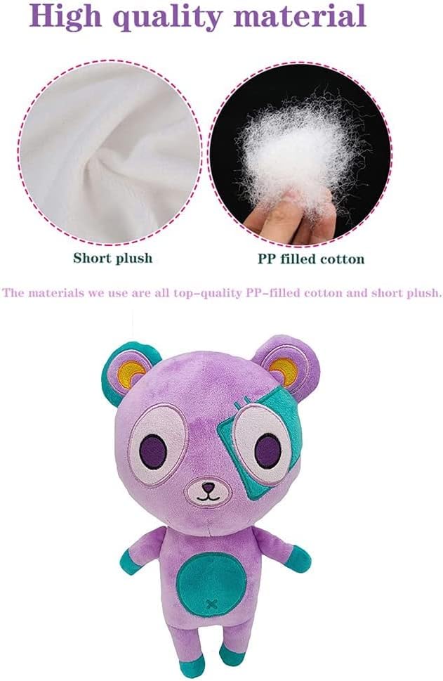 Peluche de oso de peluche de 9.8 pulgadas, juguete suave y tierno para niños y fanáticos, ideal para cumpleaños, idea de Navidad, peluches Kawaii