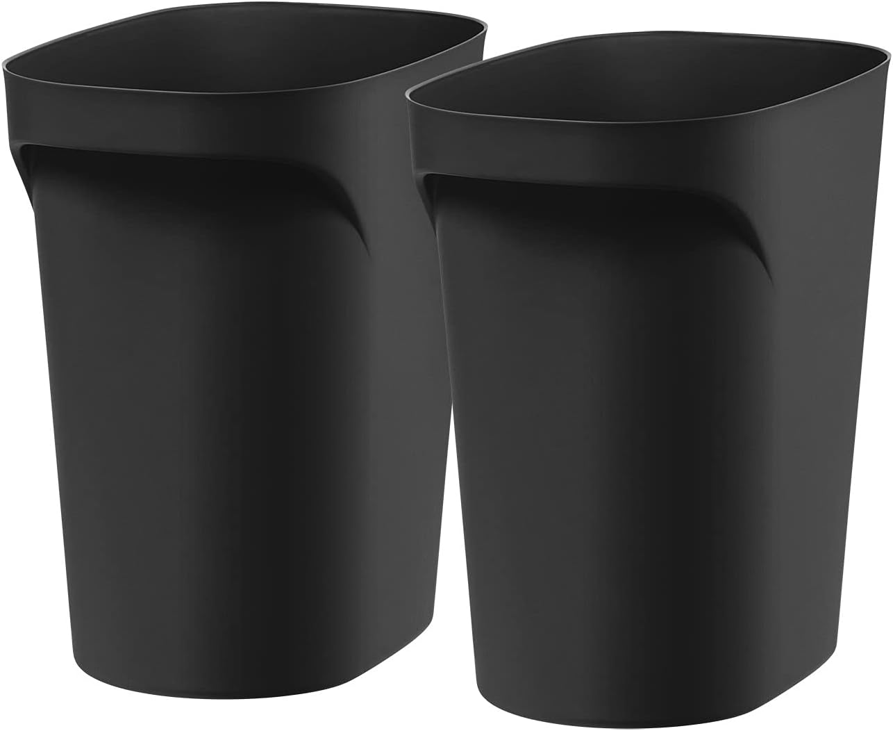 IRIS USA – Juego de 2 cubos de basura de plástico de 6 galones  24 cuartos de galón, paquete de 2, para el hogar, oficina, cocina, dormitorio, baño,